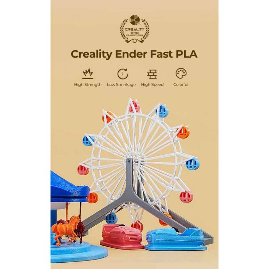 Creality Ender Fast PLA Filament Beyaz - 2