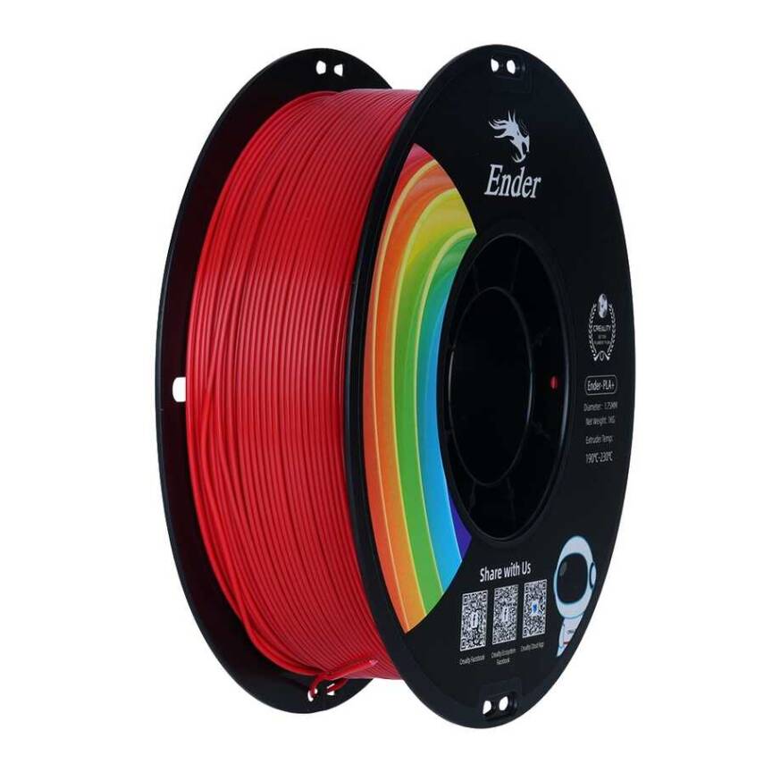 Creality Ender Plus PLA Filament – Bayrak Kırmızı / 1.75 mm / 1 kg - 1